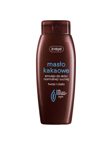 ZIAJA Masło Kakaowe Emulsja do skóry normalnej i suchej 5% Oleum Cacao Nawilżająca