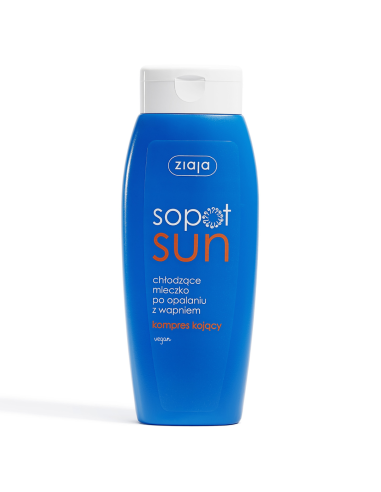ZIAJA Sopot Sun Chłodzące Mleczko po Opalaniu z Wapniem 200 ml Regenerujące Wegańskie