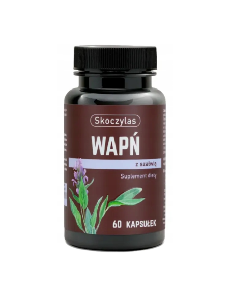 SKOCZYLAS WAPŃ z Szałwią Zęby Mięśnie Menopauza 60 Kapsułek