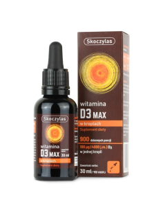 SKOCZYLAS WITAMINA D3 MAX (4000) Odporność Kości Krople 30ml