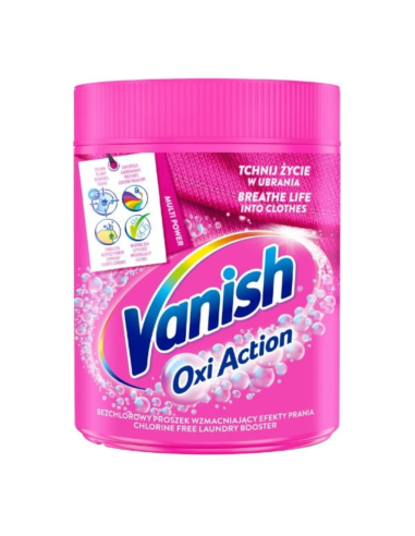 VANISH Oxi Action Pink Proszek Odplamiacz do Kolorów 470g