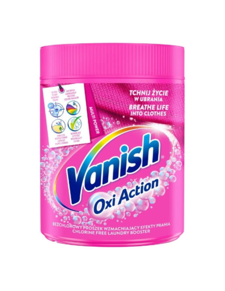 VANISH Oxi Action Pink Proszek Odplamiacz do Kolorów 470g