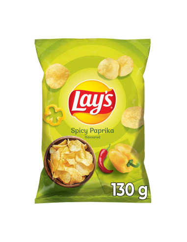 LAY'S Spicy Papryka Chipsy Ziemniaczane 130g