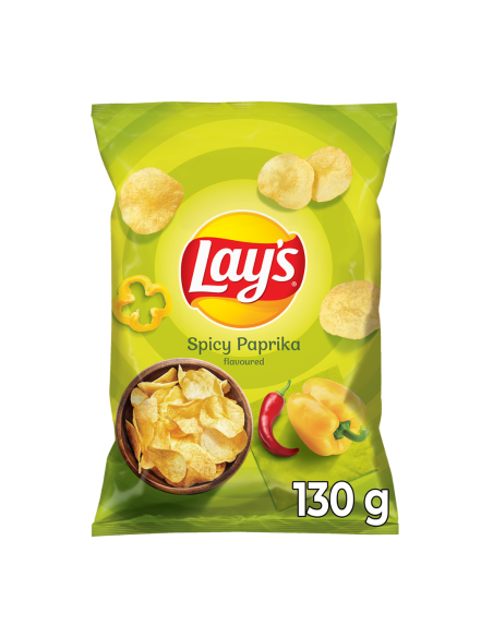 LAY'S Spicy Papryka Chipsy Ziemniaczane 130g