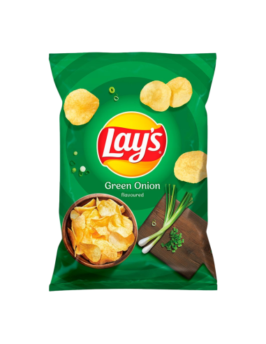 LAY'S Zielona Cebulka Chipsy Ziemniaczane 130g