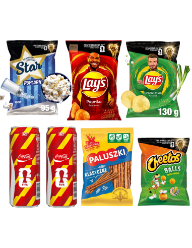 ZESTAW KIBICA CHIPSY I COLA