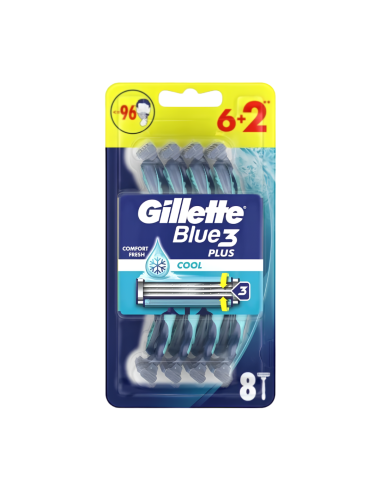 GILLETTE Blue3 Cool Jednorazowe Maszynki do Golenia 8 szt