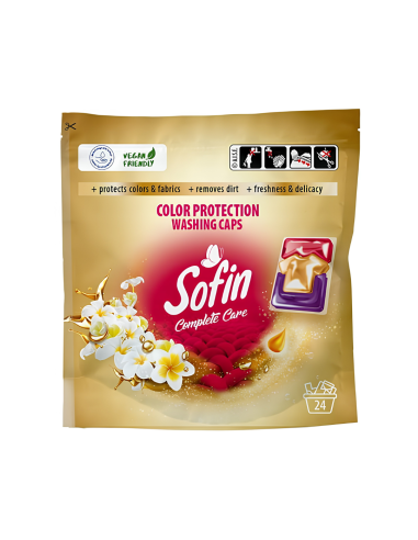 SOFIN Kapsułki do Prania Tkanin Kolorowych 24 Sztuki