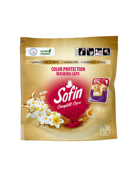 SOFIN Kapsułki do Prania Tkanin Kolorowych 24 Sztuki