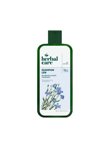 HERBAL CARE Len Regenerujący Szampon do Włosów Suchych i Łamliwych 330 ml