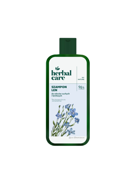 HERBAL CARE Len Regenerujący Szampon do Włosów Suchych i Łamliwych 330 ml