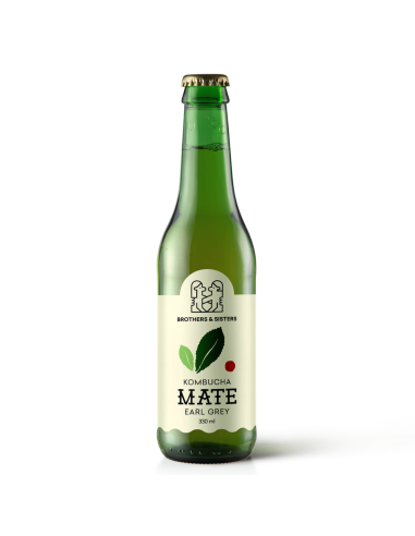 BROTHERS & SISTERS Kombucha Mate Earl Grey 330ml