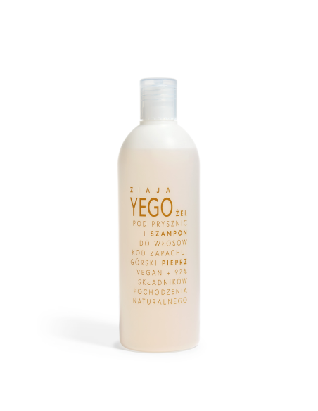 ZIAJA Yego Żel pod Prysznic i Szampon Górski Pieprz 400ml